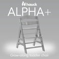 thumbnail image 4 of hauck Alpha+ Grow Along Adjustable Wooden Baby High Chair Seat, Beechwood, Grey, 4 of 7