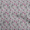 thumbnail image 1 of oneOone Rayon Gray Fabric Jacobean Floral Craft Projects Decor Fabric Printed By The Yard 56 Inch Wide, 1 of 4
