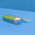 thumbnail image 2 of Sistema Ocean Bound Slide 'n Snack Food Storage Container, 445 mL, Teal or Blue (Not Selectable), 2 of 6