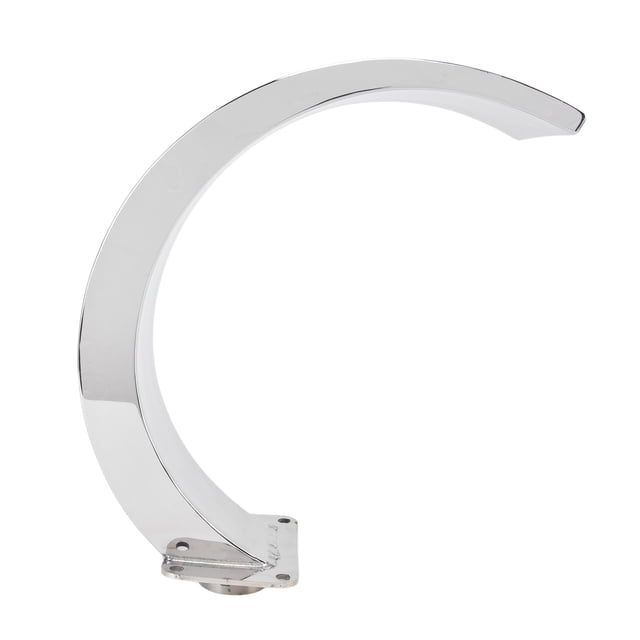 Loewten Stainless Steel Pool Fountain,Stainless Steel Pool Water Fountain,Swimming Pool Waterfall Fountain Rounded Arc Design G1 Female Thread Stainless Steel Pool Water Fountain