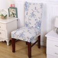 thumbnail image 4 of Flower Printed Spandex Stretch Dining Chair Protector Cover Removable Washable Dining Room Shabby Chair Slipcover Decoration, 4 of 4