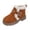 Brown, variant on FhsagQ Boots Girls Cowboy Boots Size 2 Big Kid Kids Boots Bright Color Side Zipper Cute Ankle Boots Girls Cowboy Boots Size 5 Girls Cowboy Boots Size 1.5 Brown 35
