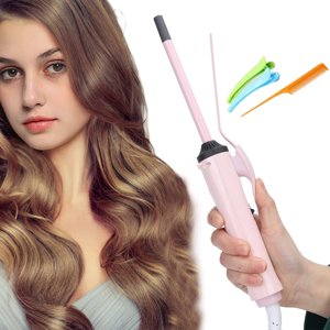 Heliisoer Natural Curls Hair Curler Curling Wand Negative Hair Straightener Without Damaging Hair Curls Fast Heating Crimper Wand Curler In All Hair Type