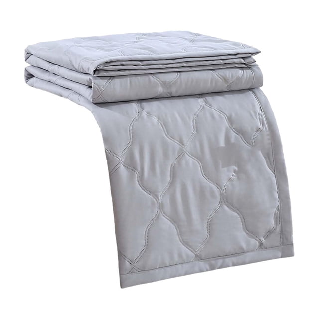 Cooling Blanket, Cotton Summer Cooling Comforter, Lightweight Breathable Blanket for Hot Sleepers & Night Sweats, Double Bed Size, Cotton Ice Blanket , Gray, by Cloudqi
