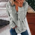 thumbnail image 1 of 2023 Chandail de Mode pour Femmes Rabais de 50 % Liquidation Hauts pour Femmes Automne Manches Longues Chandail Ample Chemise Chic Décontractée Chandails à Rayures à Col Rond pour Dames, 1 of 5