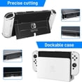 thumbnail image 4 of Carrying Case for Switch OLED, 11 in 1 Accessories Kit for Nintendo Switch OLED with Transparent Hard Protective Case, HD Switch Screen Protector and Thumb Grip Caps, 4 of 9