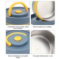 thumbnail image 3 of Bento Lunch Box, Stainless Steel Bento Container with Lid Large Capacity Thermal Lunch Box Leakproof Bento Lunch Box Container Kids Food Jar for Adults, 3 of 7