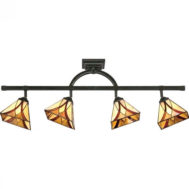 Quoizel Asheville Fixed Track Light with 4 Lights in Valiant Bronze