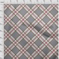 thumbnail image 3 of oneOone Georgette Viscose Fabric Tartan Check Print Fabric By Yard 42 Inch Wide, 3 of 4