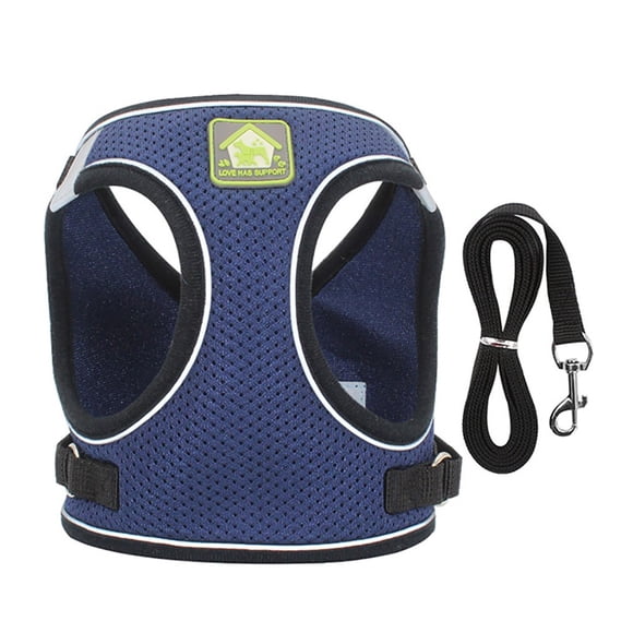 XZNGL Ensemble Laisse à Enfiler en Maille Douce pour Petit Chien Chat Gilet Réfléchissant pour Chiot