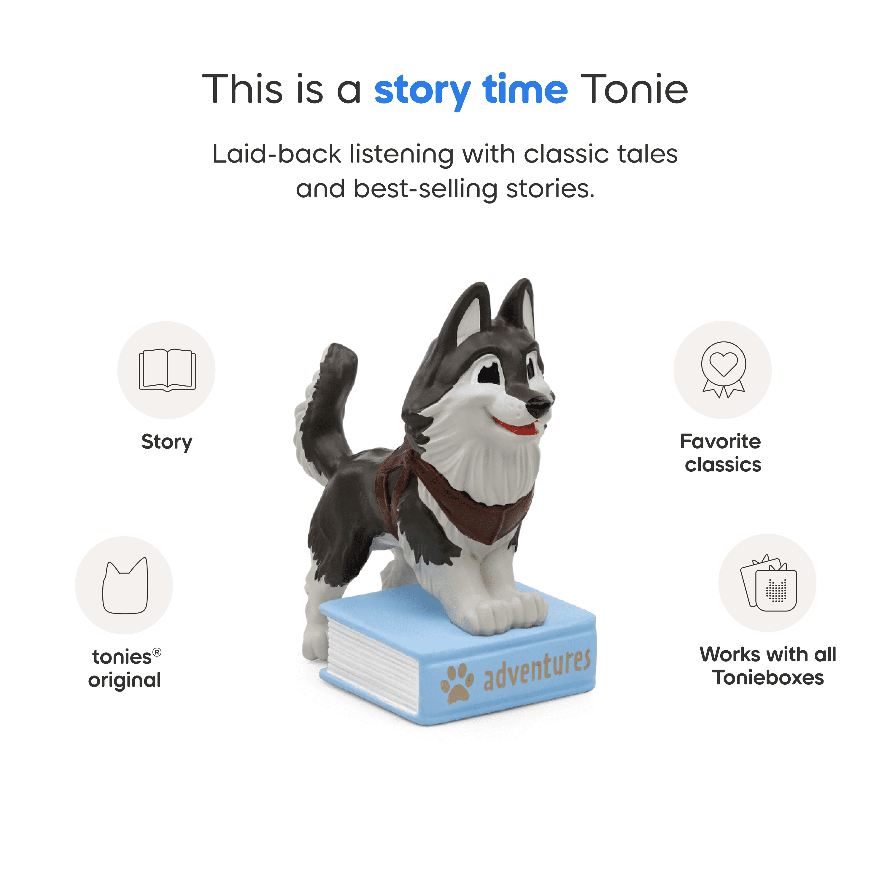 tonies Aventures Animales: Balto & Togo Figurine de jeu audio (En Anglais)