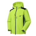thumbnail image 1 of Dvkptbk Vestes à Capuche Veste pour Femme Manteau Chaud Imperméables Coupe-Vent Veste de Pluie à Capuche Coupe-Vent Extérieur Imperméable à Capuche Veste en Liquidation, 1 of 3