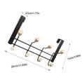 thumbnail image 3 of Transemion Solution de Rangement Vertical Installation Facile Sans Perçage Protection Façade Support de Porte Noir Huit Perles, 3 of 6