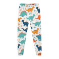 thumbnail image 4 of Pyjamas pour Garçons, Imprimé Dinosaure, Col Rond, Manches Longues, Ensemble de Pyjama 2 Pcs, Printemps Automne, Vert Menthe, 5 Ans-6 Ans, 4 of 5