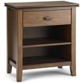 thumbnail image 1 of Trent Home Table de Chevet Transitionnel en Bois 24 Pouces en Brun Naturel Rustique, 1 of 11