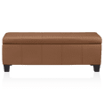thumbnail image 2 of Bouclair Banc de Rangement en Similicuir Rouille, 2 of 6
