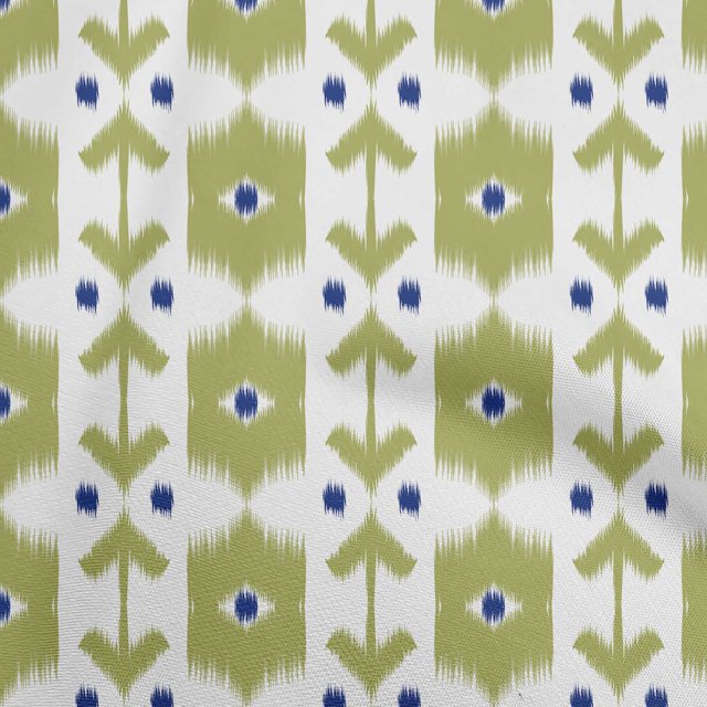 oneOone Velvet Light Green Fabric Ikat Craft Projects Decor Fabric Printed By The Yard 58 Inch Wide