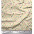 thumbnail image 1 of Soimoi Modal Satin Fabric Flower Artistic Print Fabric by the Yard 42 Inch Wide, 1 of 3