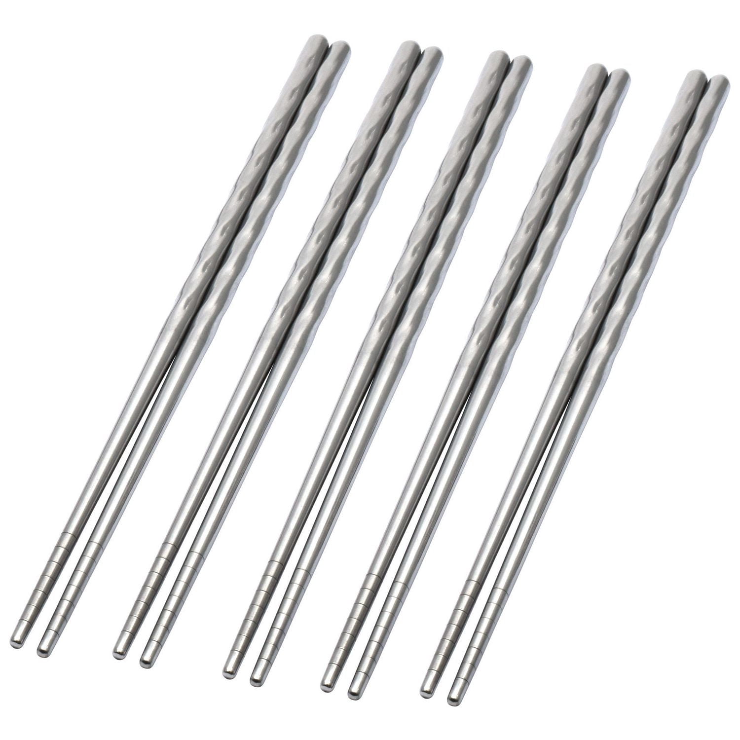 Mainstays 5 Pairs Stainless Steel Chopsticks