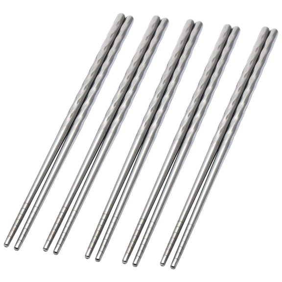 Mainstays 5 Pairs Stainless Steel Chopsticks