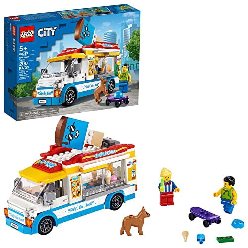 LEGO City Great Vehicles Ice-Cream Truck 60253 Building Toy Set for Kids, Boys, and Girls Ages 5+ (200 Pieces)