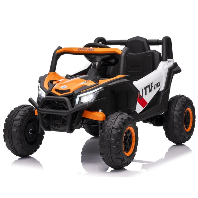 4WD Kids Ride On UTV with Remote Control, Spring Suspension Off Road Electric Truck for 3-8 Years Outdoor Play