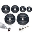 thumbnail image 1 of 7Pcs High Speed Steel HSS Saw Disc Wheel Cutting Blades,(Nitriding Steel) Mini Circular Saw Blade, 1 of 7