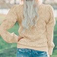 thumbnail image 3 of GigrtiJin Womens Oversized V-Neck Tops 2025 Trendy Long Sleeve Solid Color Blouses Button Decor Casual Shirts, 3 of 4