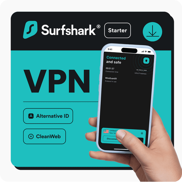 SurfShark Starter Service 1-Year Subscription [Digital Code]