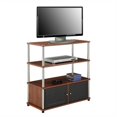 thumbnail image 2 of Convenience Concepts Designs2Go 34" 3 Tier Highboy TV Stand in Cherry, 2 of 2