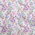 thumbnail image 1 of oneOone Georgette Viscose Tissu Blanc Floral Tissu pour Robe Tissu Imprimé Tissu au Mètre 42 Pouces de Large, 1 of 4