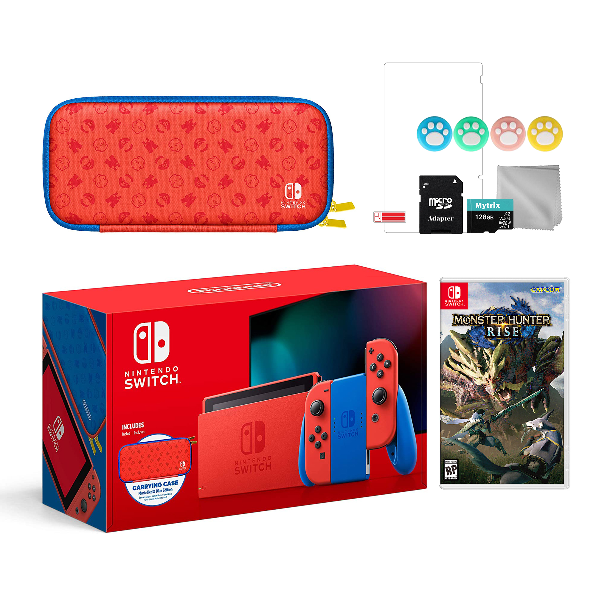 2021 New Nintendo Switch Mario Red & Blue Limited Edition with