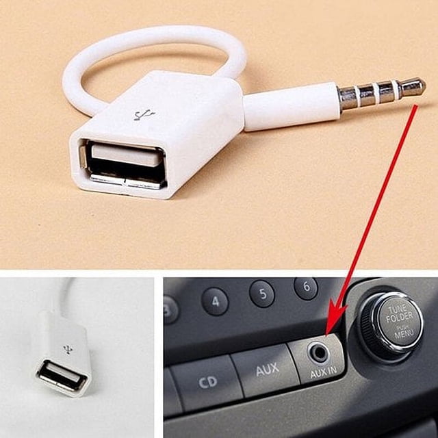 MP3 MP3 Mâle aux Prise Audio Jack à USB 2.0 Câble de Conversion Femelle