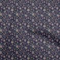 thumbnail image 1 of oneOone Polyester Spandex Navy Blue Fabric Jacobean Floral Sewing Material Print Fabric By The Yard 56 Inch Wide, 1 of 5
