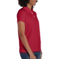 thumbnail image 3 of Hanes Womens Sport Cool DRI Performance Polo, 3XL, Deep Red, 3 of 4