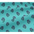 thumbnail image 5 of oneOone Georgette Viscose Fabric Leaves & Floral Block Print Sewing Fabric BTY 42 Inch Wide, 5 of 5