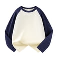 thumbnail image 1 of T-shirts à Manches Longues pour Enfants Filles Garçons Raglan Tee Baseball, 1 of 3