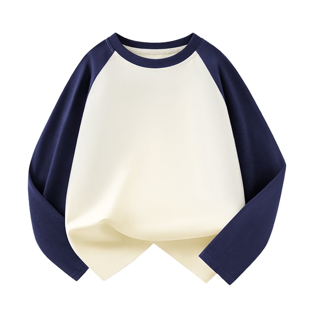 T-shirts à Manches Longues pour Enfants Filles Garçons Raglan Tee Baseball