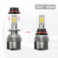 thumbnail image 2 of Unique Bargains 2pcs 9007 9004 LED Headlight Adapter Base Bulb Sockets Retainer Holder Universal for Auto Car Black, 2 of 6