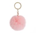 thumbnail image 4 of facefd Fuzzy Ball Keychain Supple Comfortable Lovely Key Rings Adorable Practical Key Chains Women for Children Adults Elderly Students Pink 6cm, 4 of 5