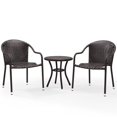 thumbnail image 1 of Bowery Hill 3 Piece Wicker Patio Bistro Set in Brown, 1 of 5