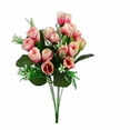 thumbnail image 2 of EGNMCR Home Decor, Room Decor, Fall Decor High-end Artificial Flowers Flower 6 Forks 18 Heads Artificial Flowers Home Decoration Plastic Flowers False Tulip, 2 of 6