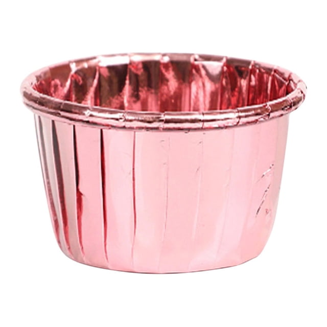 Oleegame 1PC 50Pcs Baking Cups Cupcake Liners Cake Cup Holder Aluminum Party Wedding