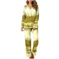 thumbnail image 2 of MeetoTime Pyjama d'Automne pour Femme, Ensemble 2 Pcs, Haut à Manches Longues Boutonné et Pantalon, Tenue de Nuit, 2 of 7
