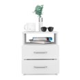 thumbnail image 4 of TUHOME Napoles Night Stand - White  Engineered Wood - For Bedroom, 4 of 7