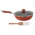 thumbnail image 2 of Non Stick Frying Pans with Lid, 11.6in NonStick Skillet Cooking Pan, Cooking Cookware for Kitchen, 2 of 7