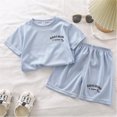 thumbnail image 4 of Birdeem Chemises pour Filles Ensemble à Manches Courtes pour Enfants Été Shorts Coréens T-Shirt Enfants Été Haut/chemise à Manches Courtes à Col Rond Ensemble, 4 of 12