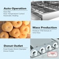 thumbnail image 2 of Kolice Commercial Mini 4 Rows Donuts Making Machine,Doughnut Maker,Frying Donuts Maker-4 Molds,Included, 1750 pcs/Hour,5.5L Hopper, 2 of 7