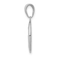 thumbnail image 2 of Pendentif Petite Médaille Miraculeuse en Or Blanc 14K Poli et Texturé, 2 of 3