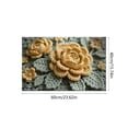 thumbnail image 3 of CaiYueKe Floral Diatomite Bath Mat - Super Absorbent Fast Drying Non Slip Washable Bathroom Rug, Water Absorbing Shower Mat for Toilet Kitchen Laundry Room Entrance Floor Mat, 3 of 7